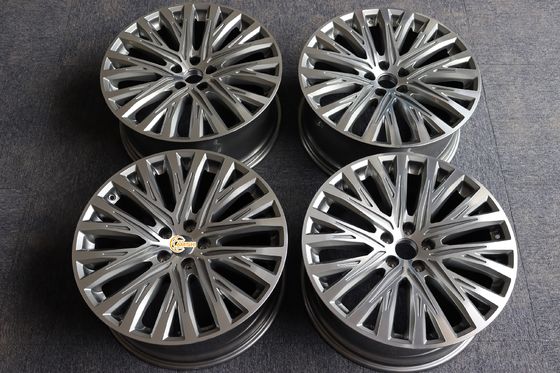 ET37 22 Inch Polished Aluminum Rims , Grey Cast Rim For Audi A8